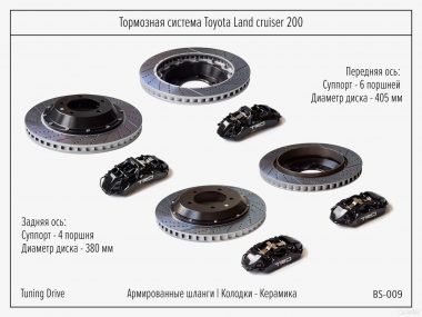 Тормозная система toyota land cruiser 200