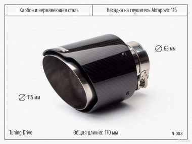 Насадка на глушитель Akrapovic